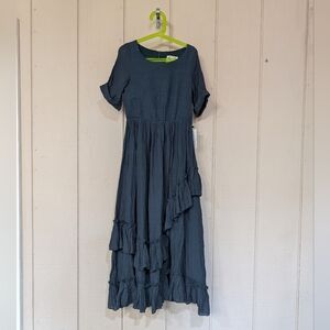 Joyfolie‎ Mia Joy Blue Ruffle Layered Dress